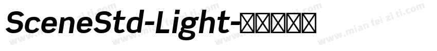 SceneStd-Light字体转换