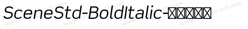 SceneStd-BoldItalic字体转换