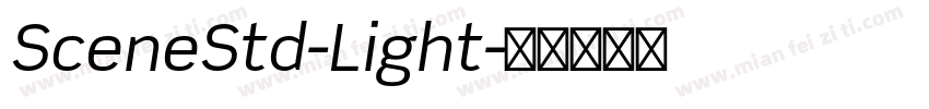 SceneStd-Light字体转换