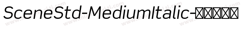 SceneStd-MediumItalic字体转换