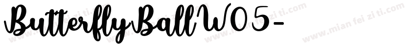 ButterflyBallW05字体转换