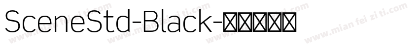 SceneStd-Black字体转换