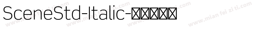 SceneStd-Italic字体转换