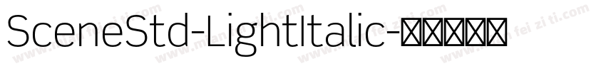 SceneStd-LightItalic字体转换