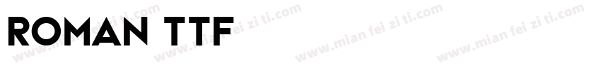 Roman2ttf字体转换