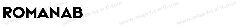 Romanab字体转换