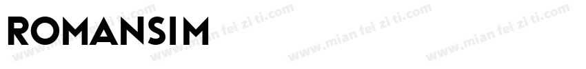 Romansim字体转换