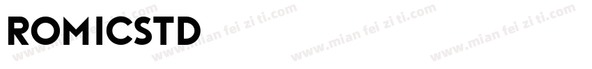 Romicstd字体转换