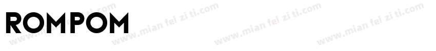 Rompom字体转换