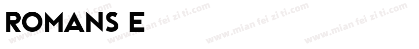 romans_e字体转换