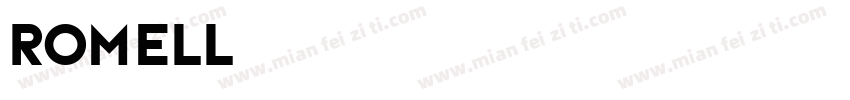 romell字体转换