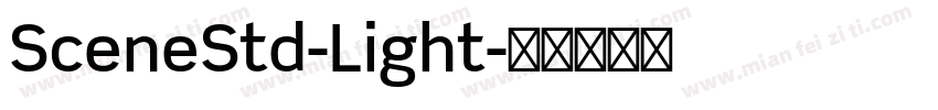 SceneStd-Light字体转换
