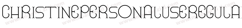 ChristinePersonalUseRegular-8MaBM字体转换