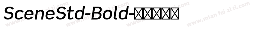 SceneStd-Bold字体转换
