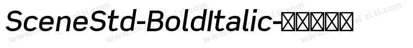 SceneStd-BoldItalic字体转换