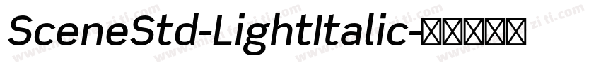 SceneStd-LightItalic字体转换