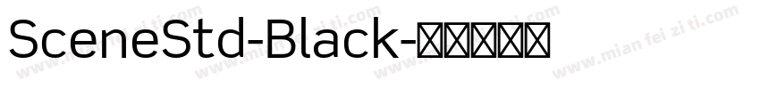 SceneStd-Black字体转换