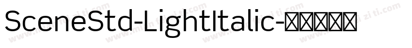 SceneStd-LightItalic字体转换