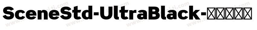 SceneStd-UltraBlack字体转换