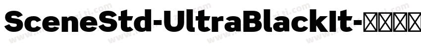 SceneStd-UltraBlackIt字体转换