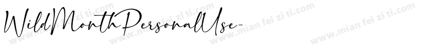 WildMonthPersonalUse字体转换