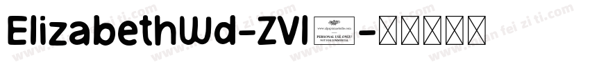 ElizabethWd-ZVl3字体转换