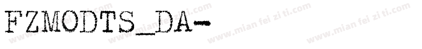 FZMODTS_DA字体转换