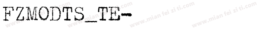 FZMODTS_TE字体转换