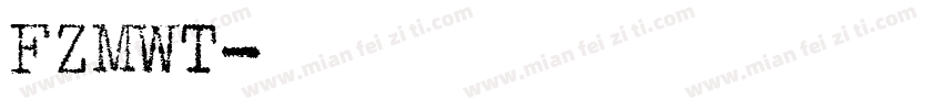 FZMWT字体转换