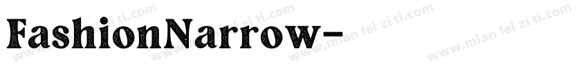 FashionNarrow字体转换