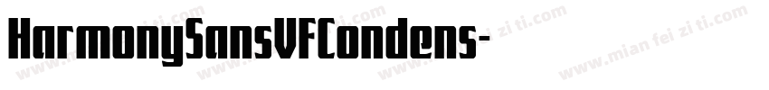 HarmonySansVFCondens字体转换