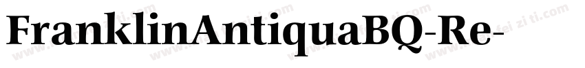 FranklinAntiquaBQ-Re字体转换