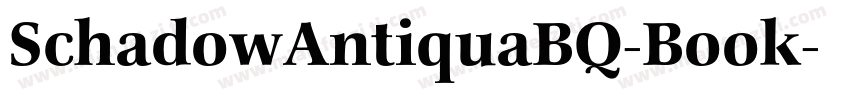 SchadowAntiquaBQ-Book字体转换