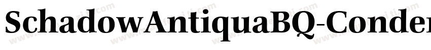 SchadowAntiquaBQ-CondensedBold字体转换