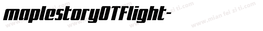 maplestoryOTFlight字体转换