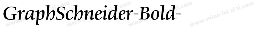 GraphSchneider-Bold字体转换