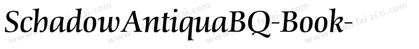 SchadowAntiquaBQ-Book字体转换