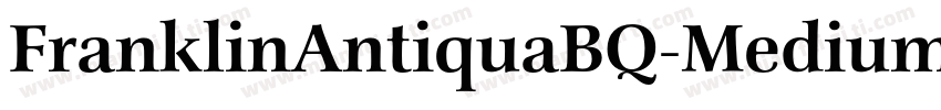 FranklinAntiquaBQ-MediumItalic字体转换
