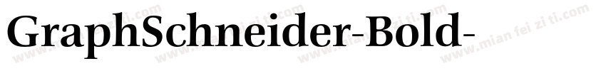 GraphSchneider-Bold字体转换
