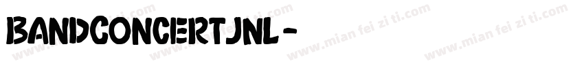 BandConcertJNL字体转换