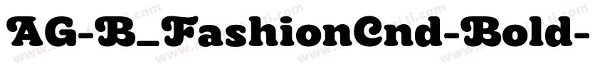 AG-B_FashionCnd-Bold字体转换