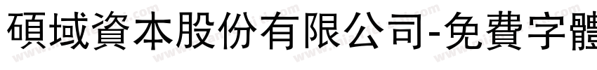 碩域資本股份有限公司字体转换