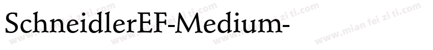 SchneidlerEF-Medium字体转换