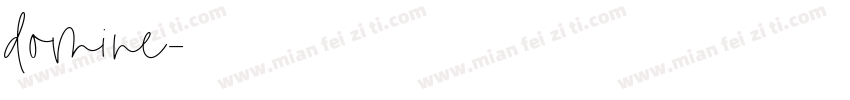 domine字体转换