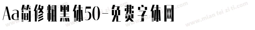 Aa简修粗黑体50字体转换
