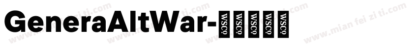 GeneraAltWar字体转换