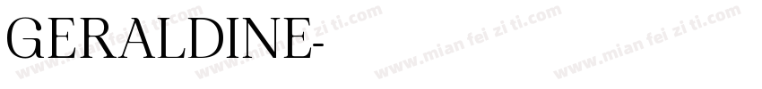 GERALDINE字体转换
