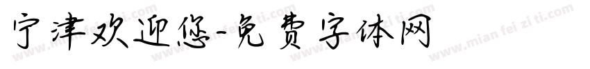 宁津欢迎您字体转换