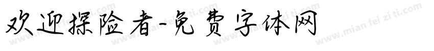 欢迎探险者字体转换
