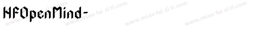 HFOpenMind字体转换